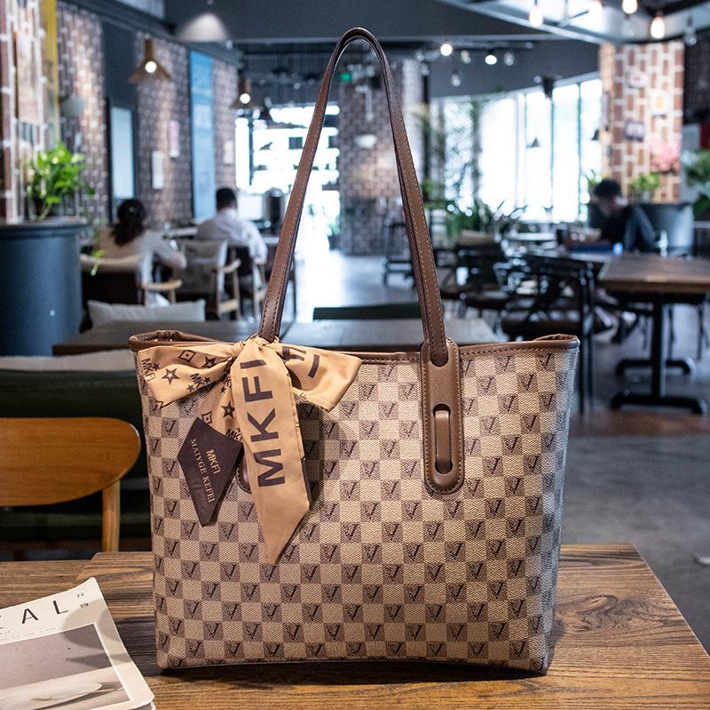 Новая модная высококачественная сумка-тоут большая вместимость на плечо через плечо легкая