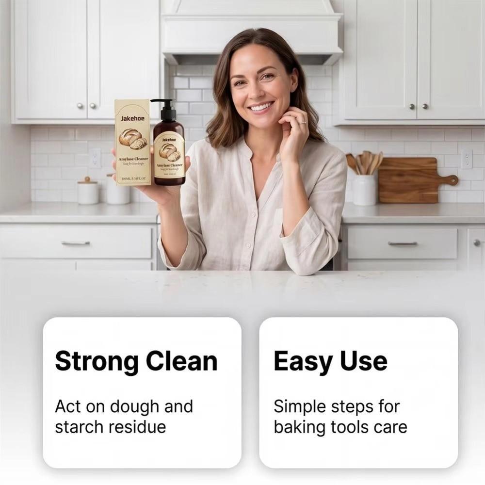 Dough Residue Remove Dishes Cleaning Agent 100ML Sourdough Enzyme Soap  for Kitchen
