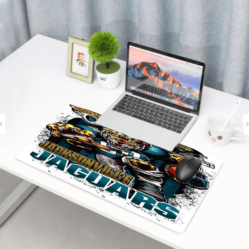 Jacksonville Jaguars Print Mouse Pad, Anti‑Slip Desktop keyboard Mat, for PC Laptop Gaming Working Daily Use, Cool Festival Birthday Gift