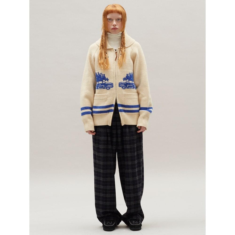 Sand Sound Car Graphics Cowichan Cardigan Ivory