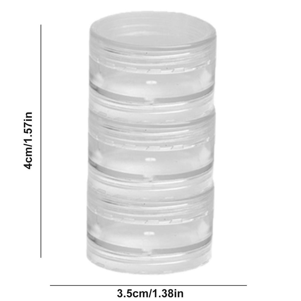 Travel Cosmetic Jar Empty Stackable Jars Loose Power Pot Eye Shadow Powder Small Portable Bottles
