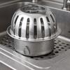 Dome Drain Cover Floor Sink Strainer Dome Hair Catcher Stainless Steel Unclogger for Basements Bathroom Yard Garden Balcony