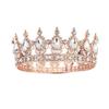 Elegant Rhinestone Alloy Crown Tiara: Exquisite Retro Bridal Headpiece & Hair Accessory