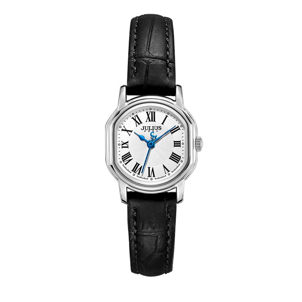 Jyullieoseu Ja-1474 Blue Hand Women'S Leather Watch
