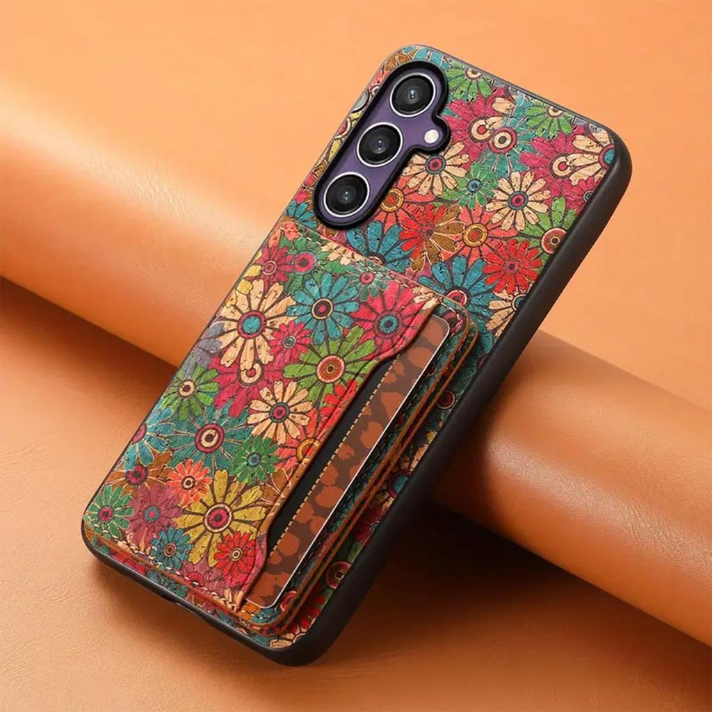 Applicabile, Borsa per Carte per Telefono Cellulare Serie Samsung S24/S23 Plus Ultra Copertura Adesiva Ha 3 Slot per Carte che Possono Inserire 3 Carte.