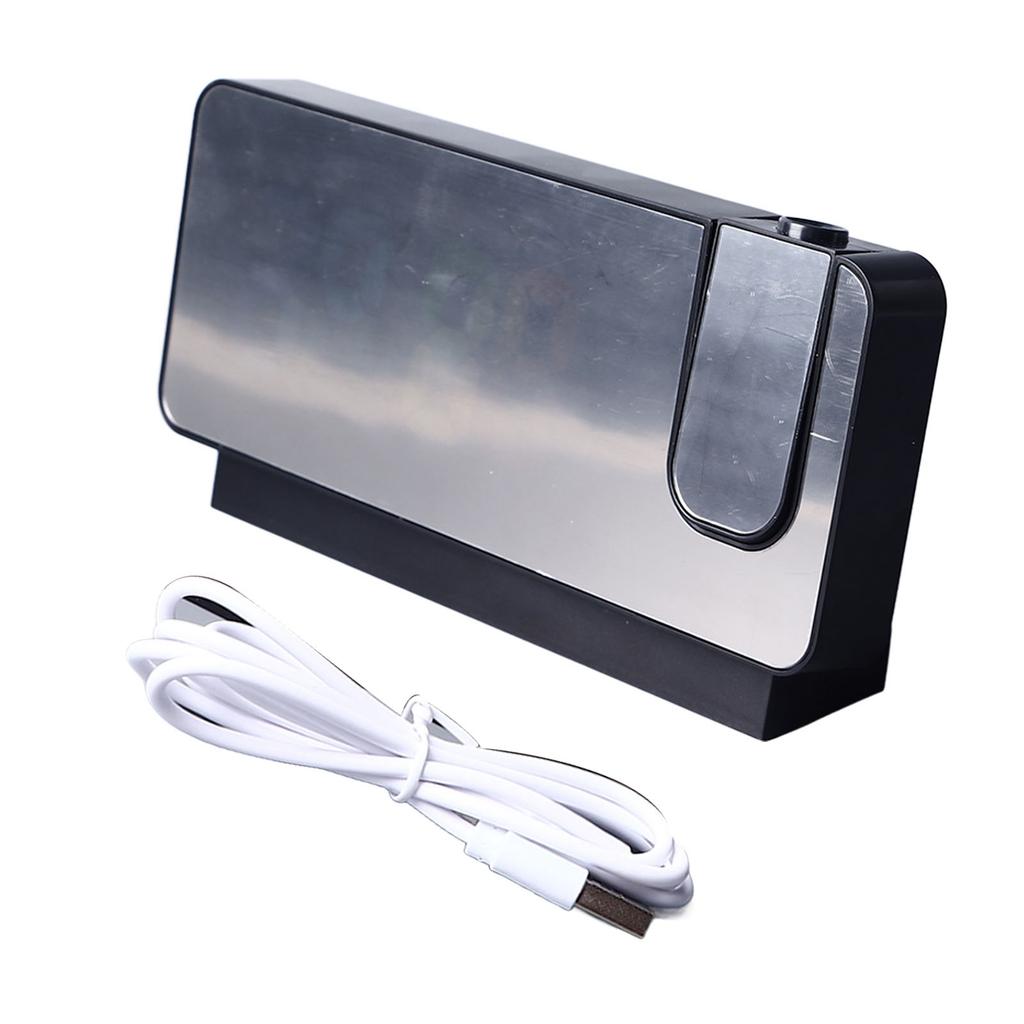 Mirror Projection Alarm Clock Multifunctional Temperature Display LED Electronic Alarm Clock with