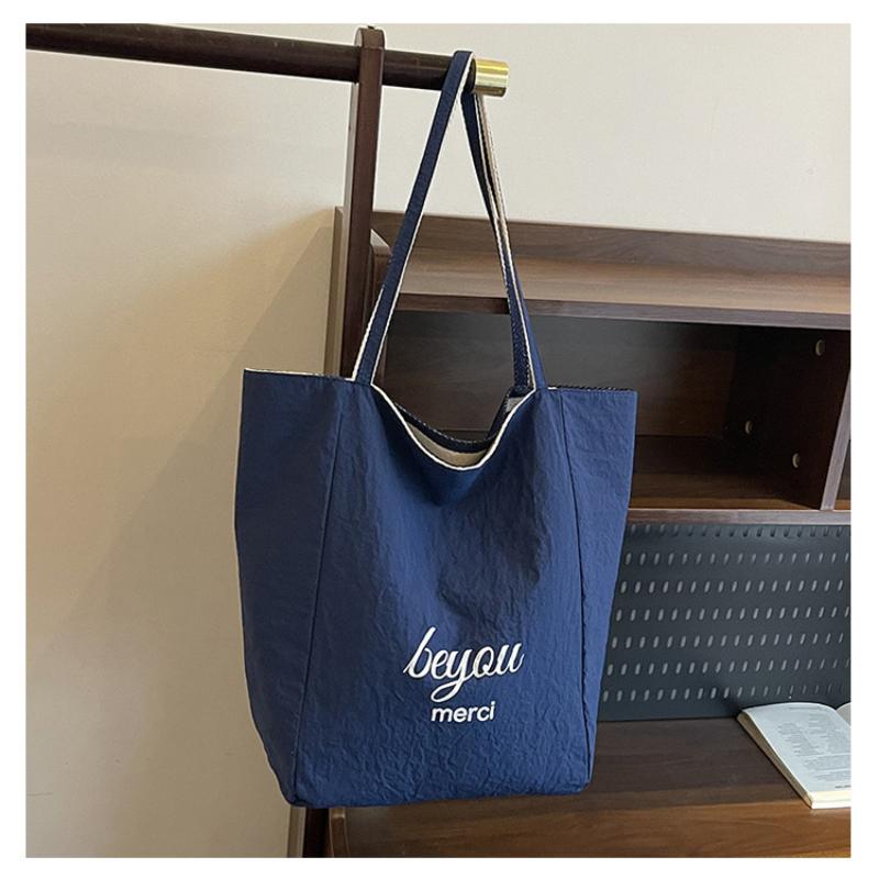 Fashion Striped Double-Sided Use Canvas Women's Shoulder Bags Casual High Capacity Ladies Handbags Summer New Beach Travel Slack Lazy Large Tote Bag