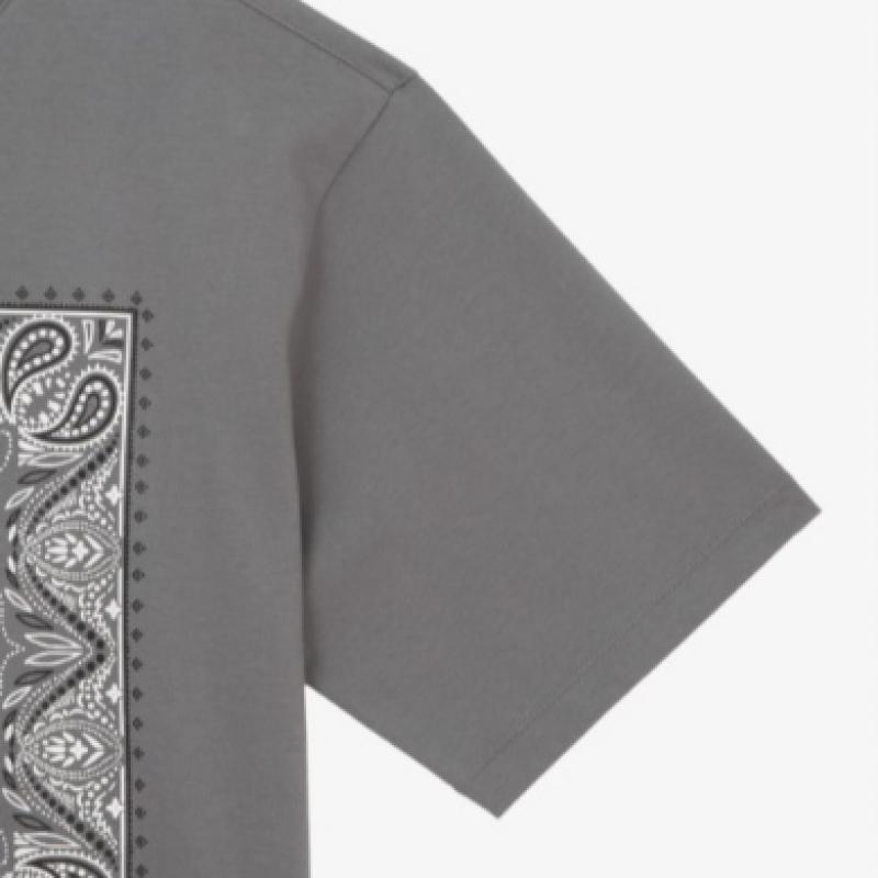 The North Face Men S Bandana Short Sleeve Tee Gray Nt7ur13d