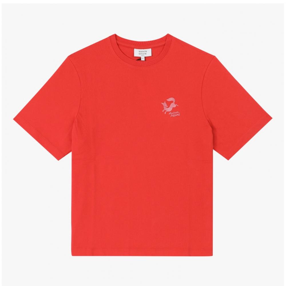 MaiSon KitSune Nw00116kj0119 P653 Fancy Fox Embroidery Women S Short Sleeve Tee