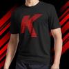 Men's and Women's T-shirts K Gradient Electric Symbol