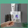 And Toothbrush Wallmounted Punchfree Holder Automatic Toothpaste Dispenser