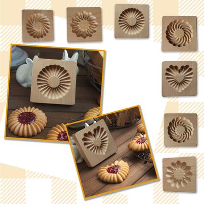 Δώρο τέχνης μπισκότου Nikitas με ανάγλυφο ξύλινο μπισκότο