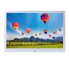 12 Inch Metal Digital Photo Frame HD 1280x800 Electronic Album MP3 MPEG4 Picture 100‑240VSilver US