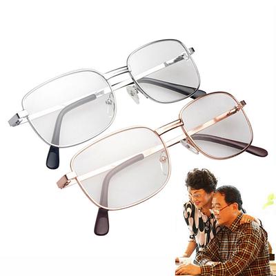 1PC Moda Unisex Hafif Altın Metal Çerçeve Yaşlı Gözlük Hipermetrop Gözlük
