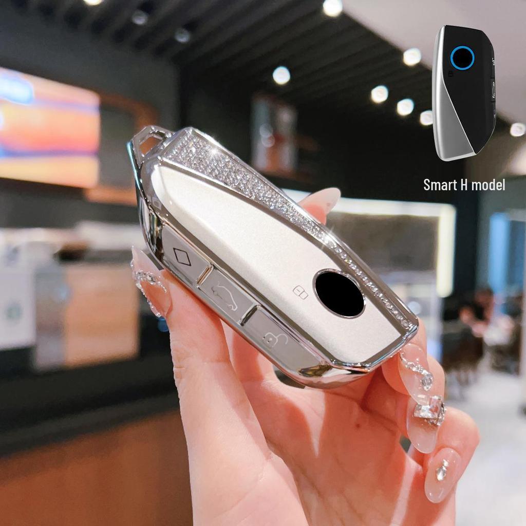 BMW Key Case for New X5L, 5/7 Series, X1, X7, X6, i5/i7/iX/XM with Lanyard