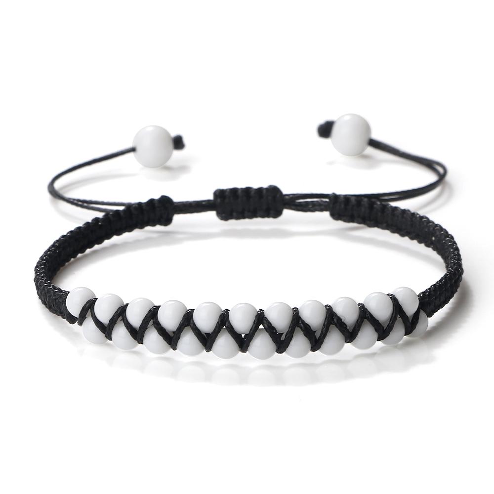 

4mm Natural Stone Double Row Bracelets Tiger Eye Agate Pure Beads Handmade Adjustable Wristband for Women Men Boho Jewelry Gifts