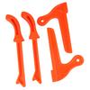 4Pcs Safety Plastic Woodworking Protective Hand Saw Push Sticks Tool For Carpentry(Orange)