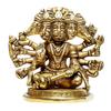 Panchmukhi Hanuman Murti Metal Statue, Bajrangbali Idol Five Faces Of Hanuman