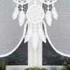 LEA - Ready-made jacquard panel - 160x160 cm - white