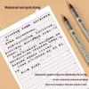 High-Capacity Black Waterproof Fine Liner Brush Pen for Students & Artists