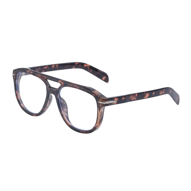

JYL TS Men s Retro Double-Bridge - Oval Driving Sun-Protective Shades ZS-DB7080 c-2221 темный мандарин