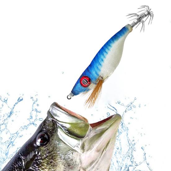 Shrimp Fake Bait Fishing Lure with Sharp Hook Realistic Looking 3D Eyes Bright Colors Luminous Hard Lure Artificial Bait