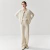 Women's High-Waist Cashmere Knitted Wide-Leg Pants for Autumn and Winter