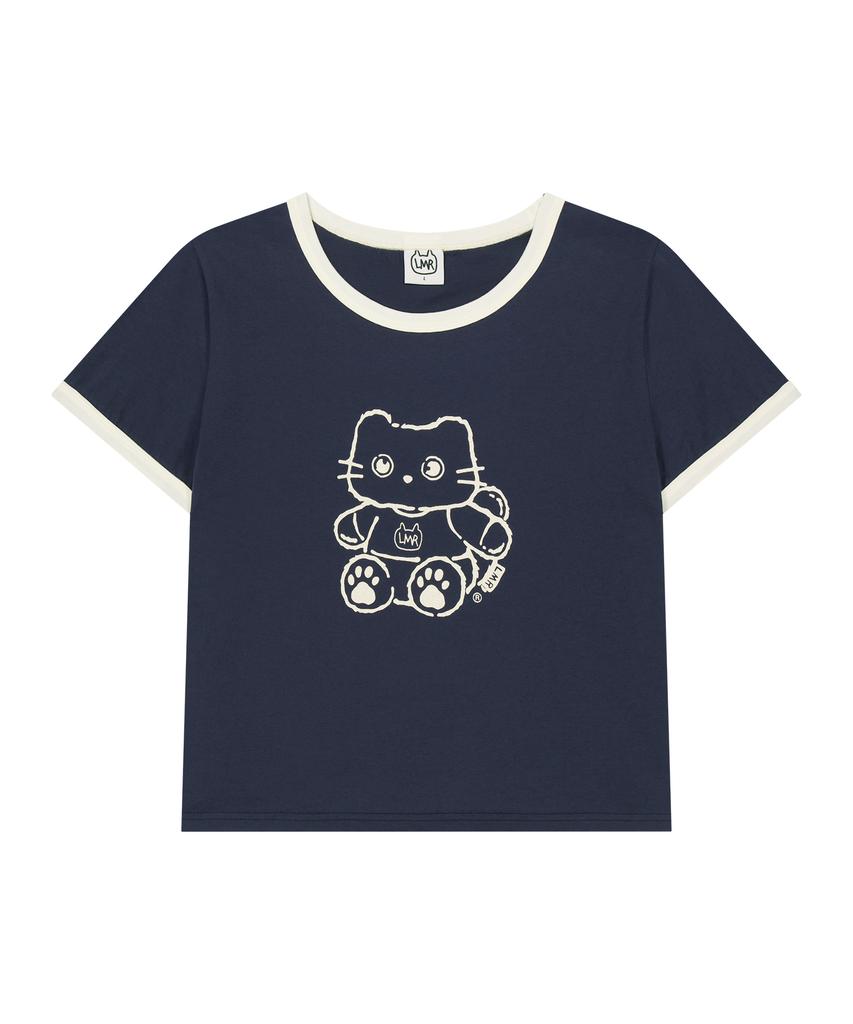 LMR Caricature Shangnyong-I Ringer T-Shirt Navy