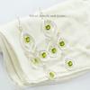 Natural Peridot Earrings, 925 Sterling Silver, Gift For Girlfriend, Long Earring, Handmade Earrings, Anniversary Earrings