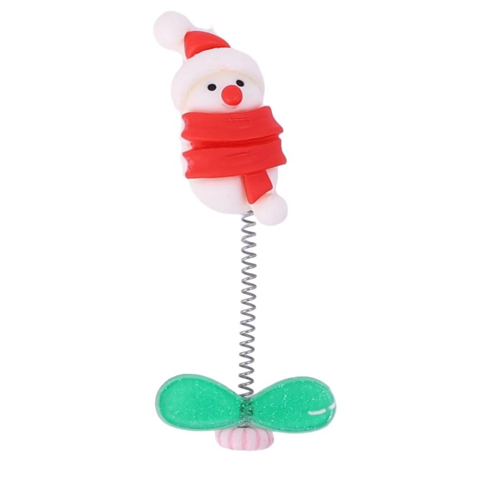 Car Shaking Head Santa Claus Ornaments Center Console Instrument Panel Elk Snowman Christmas Tree Decoration Ornaments for Gift