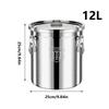 Stainless Steel Food Containers Airtight Leak-Proof Stainless Steel Flour Rice Cereal Storage Container For Flour Grain Bread