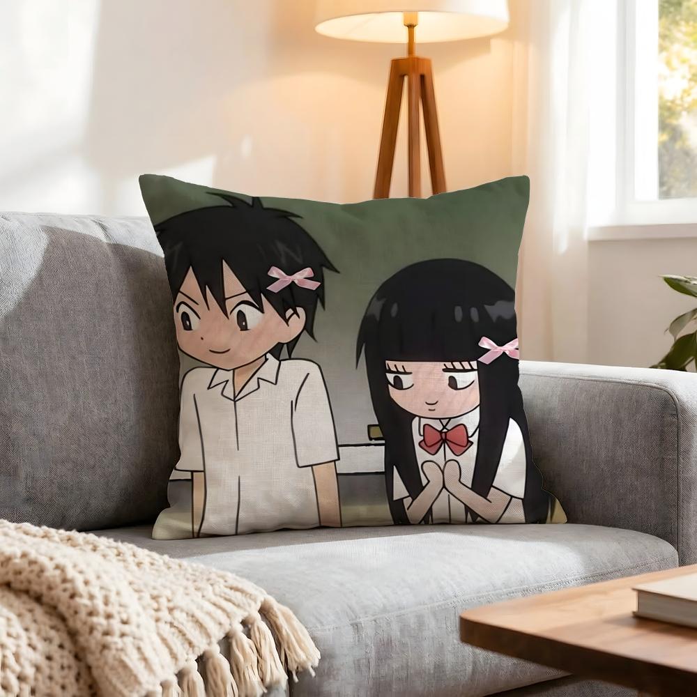 Anime Kimi Ni Todoke Cushion Cover 1Pcs Decorative Covers Soft Cushion Case For Sofa Couch Decor 40X40 45X45 Pillowcases