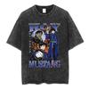 Magliette Lavate Anime Fullmetal Alchemist Edward Elric Alphonse Elric T-Shirt Uomo Donna Moda Casual Magliette Oversize Top