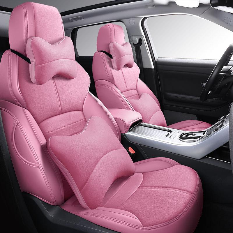 Huse de scaun personalizate din piele întoarsă pentru Land Rover Range Rover Evoque - Acoperire completă, 5 locuri