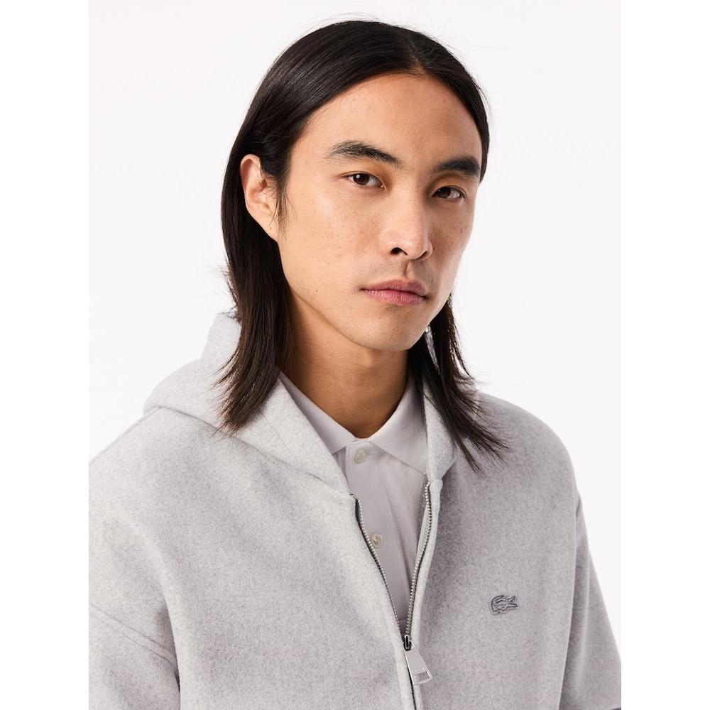 Lacoste Universal Flannel Hoodie Zip Up Sh4106 54n Cca q2nSh4106 54nCca