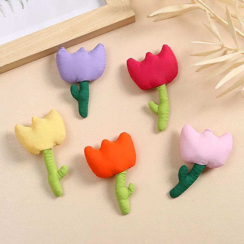 

10pc Cotton Filled Fabric Flower Tulip Love DIY Hair Accessories Gloves Hat Clothing Wedding Decoration 10pcs