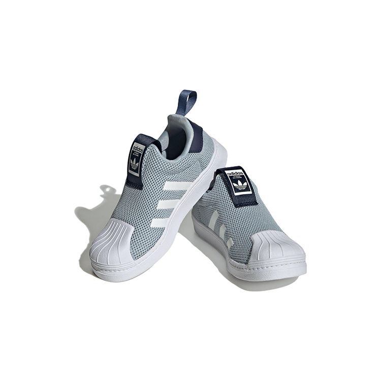 Adidas Originals Superstar 360 Mesh Casual Durable Low-Top Kids Skate Shoes Kids Sneakers Blue White IF5917