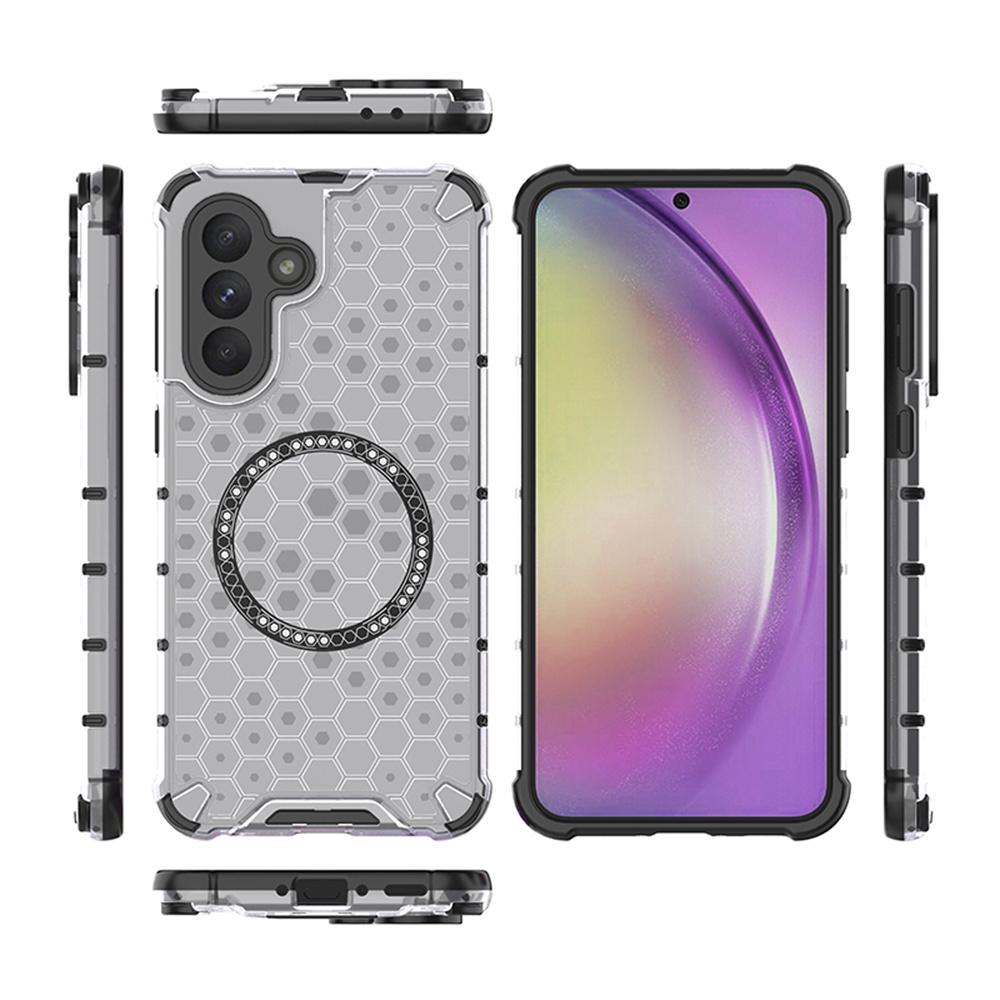 For Samsung Galaxy A56 5G/A36 5G Magnetic Case Honeycomb Design TPU + PC Phone Cover