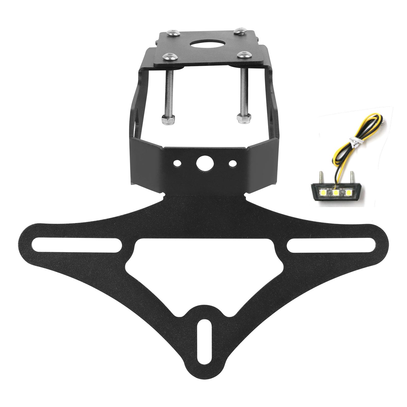 

Для KAWASAKI NINJA 650 NINJA650 Z 650 мотоциклетный держатель заднего номерного знака со светодиодной подсветкой Z650 2017-2025 чёрный