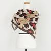 Shop   Ribbon Square Mini Fashion Scarf Choco Drn Wsc 0493
