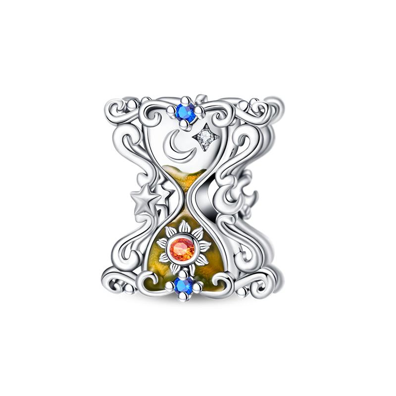 Copper Classic Sun Moon Stars Magic Tarot Charm Pendant For Women Fits Genuine Bracelet DoItYourself Jewellery