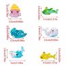 10er-Pack Mini-Meeres-Tier-Ornamente für Aquariendekoration und Heimdekoration Bunte Harze
