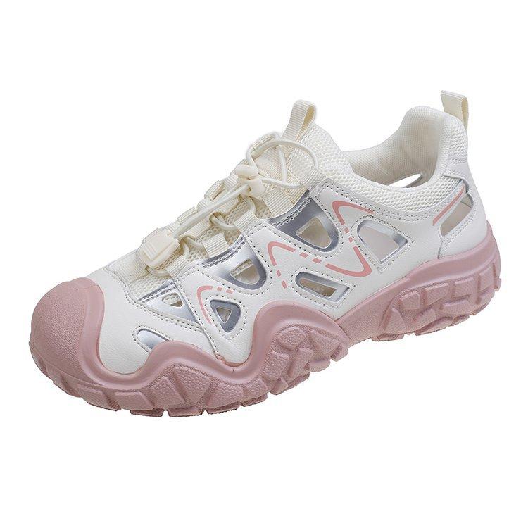 

Ping replaces the popular thick-soled ugly sandals for women s 2025 summer new breathable hollow hole shoes casual sports hiking shoes 40