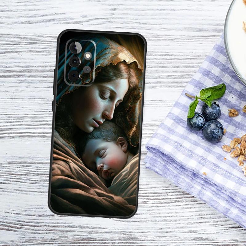 Virgin Mary And Jesus Case For Samsung Galaxy A52 A53 A16 A26 A36 A56 A55 A35 A15 A32 A12 A33 A13 A14 A34 A54 A17