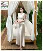 Summer 2026 Elegant Three-Piece Set: Lace Embroidered Top with Straps, High-End Satin Mermaid Skirt.