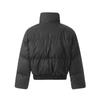 American Vintage Winter PU Puffer Jacket Loose Fit Stand Collar Thick Couples Men Women