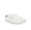 Men's Calvin Klein Low Top Lace Up Knit Sneakers Hm0hm01726 White
