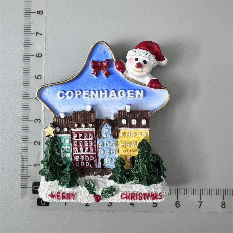 Nordische Dänemark Kühlschrankmagnete Dekorative Kunsthandwerk Sammlung Geschenk Kopenhagen Royal Crown Tourismus Memorial Kühlschrankaufkleber