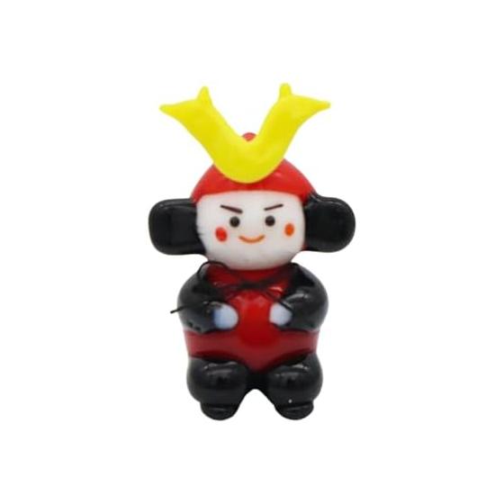 Fokart cute handmade glasswork Boy s Festival military commander