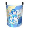 KAITO H-Hatsune M-Miku Laundry Hamper Large Clothes Storage Basket Book Socks Bin Organizer for Bathroom